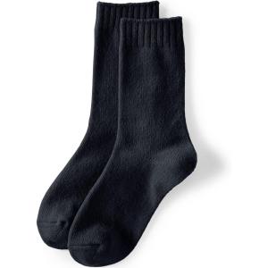 Lands’ End Women’s CashTouch Crew Socks(Black)
