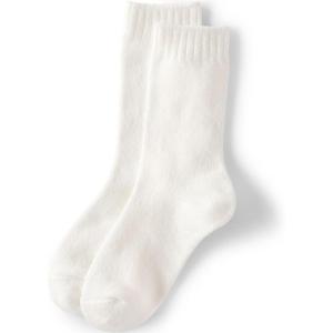 Lands’ End Women’s CashTouch Crew Socks(Ivory)
