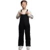 Lands’ End Boys Squall Waterproof Iron Knee Bib Snow Pants(Black)