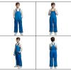 Lands’ End Boys Squall Waterproof Iron Knee Bib Snow Pants(Nautical Blue)